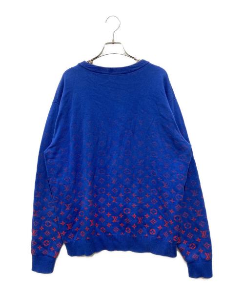 LOUIS VUITTON（ルイ ヴィトン）LOUIS VUITTON (ルイ ヴィトン) グラディエントニット ブルー サイズ:Ｌの古着・服飾アイテム