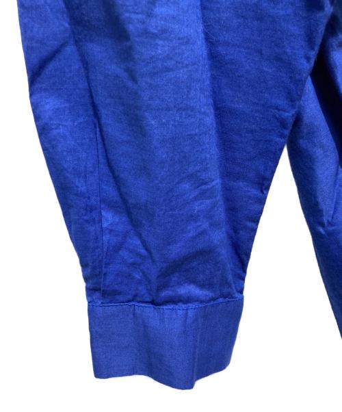 mizuiro-ind（ミズイロインド）mizuiro-ind (ミズイロインド) バックギャザーワイドシャツ ブルー サイズ:FREEの古着・服飾アイテム