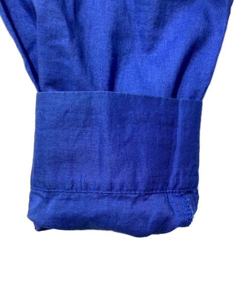 mizuiro-ind（ミズイロインド）mizuiro-ind (ミズイロインド) バックギャザーワイドシャツ ブルー サイズ:FREEの古着・服飾アイテム