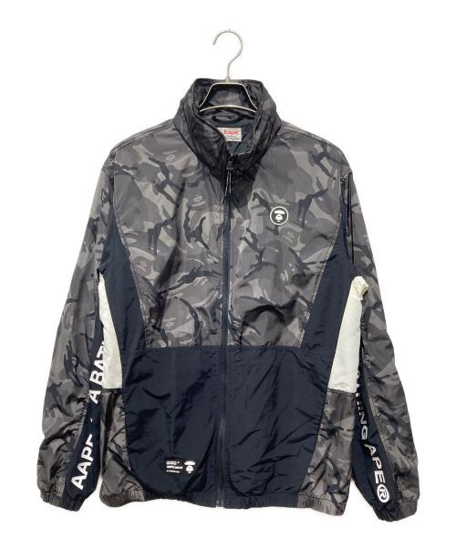 Aape BY A BATHING APE（エーエイプ バイ アベイシングエイプ）AAPE BY A BATHING APE (エーエイプ バイ アベイシングエイプ) ナイロンジャケット グレー サイズ:Ｌの古着・服飾アイテム