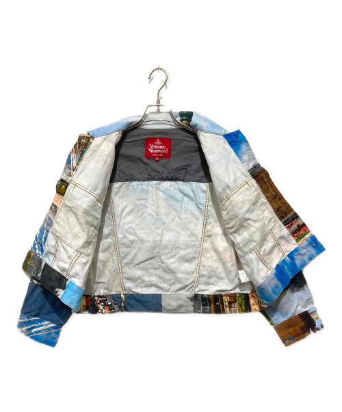 Vivienne Westwood RED LABEL（ヴィヴィアンウエストウッドレッドレーベル）Vivienne Westwood RED LABEL (ヴィヴィアンウエストウッドレッドレーベル) フォトプリントデニムジャケット ブルー サイズ:00の古着・服飾アイテム