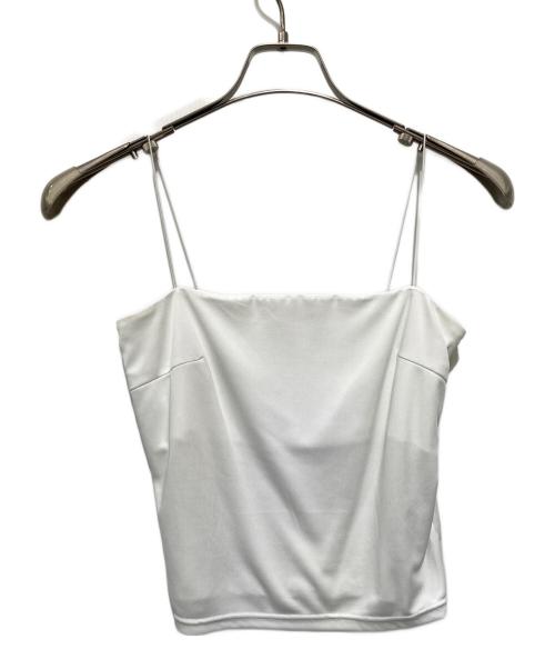 Snidel（スナイデル）Snidel (スナイデル) ラッフルミニセットアップ ホワイトの古着・服飾アイテム