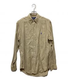RALPH LAUREN（ラルフローレン）の古着「シルクリネンシャツ」｜ベージュ