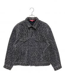 SUPREME（シュプリーム）の古着「ファックステッチデニムトラッカージャケット」｜ブラック×ホワイト