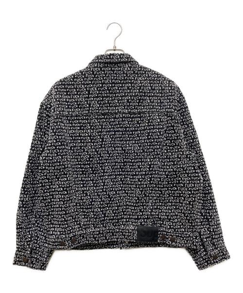 SUPREME（シュプリーム）SUPREME (シュプリーム) ファックステッチデニムトラッカージャケット ブラック×ホワイト サイズ:Mの古着・服飾アイテム