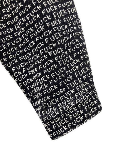 SUPREME（シュプリーム）SUPREME (シュプリーム) ファックステッチデニムトラッカージャケット ブラック×ホワイト サイズ:Mの古着・服飾アイテム