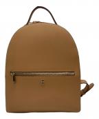 TORY BURCHトリーバーチ）の古着「メタルプレートバックパック」｜ブラウン