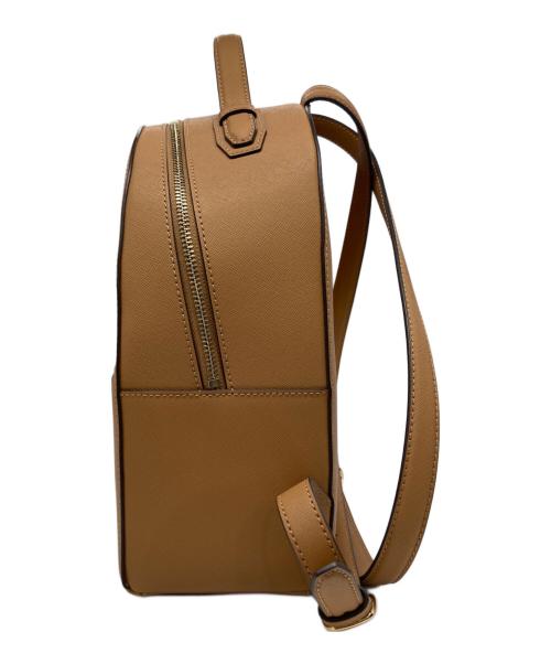 TORY BURCH（トリーバーチ）TORY BURCH (トリーバーチ) メタルプレートバックパック ブラウンの古着・服飾アイテム