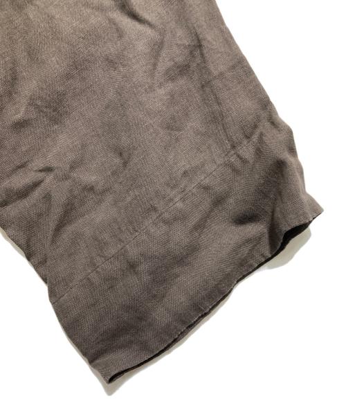 MARGARET HOWELL（マーガレットハウエル）MARGARET HOWELL (マーガレットハウエル) 丸襟プルオーバーリネンシャツ カーキ サイズ:2の古着・服飾アイテム