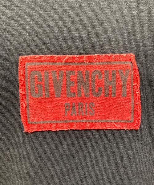 GIVENCHY（ジバンシィ）GIVENCHY (ジバンシィ) ダメージ加工ロゴワッペンTシャツ ブラック サイズ:Ｌの古着・服飾アイテム