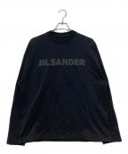 JIL SANDERジルサンダー）の古着「ロゴプリントTシャツ」｜ブラック