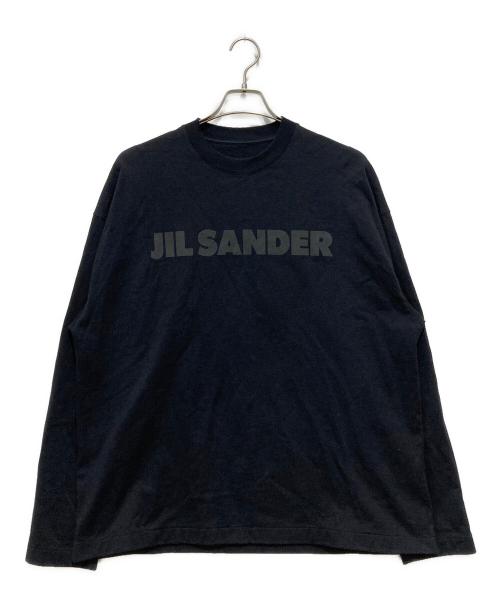 JIL SANDER（ジルサンダー）JIL SANDER (ジルサンダー) ロゴプリントTシャツ ブラック サイズ:Mの古着・服飾アイテム