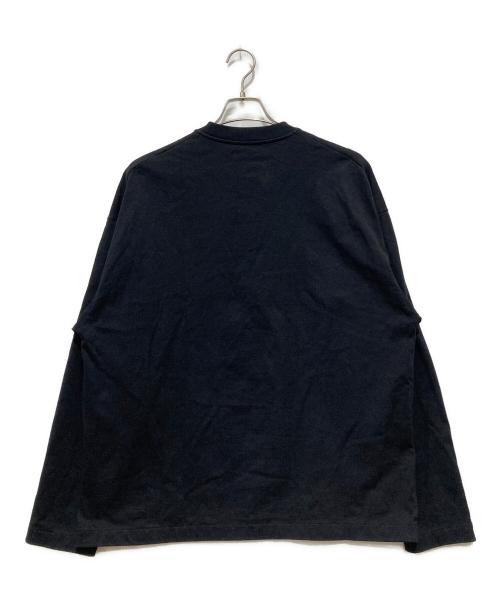 JIL SANDER（ジルサンダー）JIL SANDER (ジルサンダー) ロゴプリントTシャツ ブラック サイズ:Mの古着・服飾アイテム