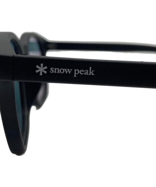 Snow peak（スノーピーク）snow peak (スノーピーク) JIN'S (ジンズ) ラバーサングラス ブラックの古着・服飾アイテム