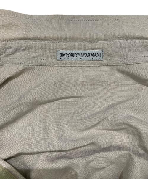 EMPORIO ARMANI（エンポリオ アルマーニ）EMPORIO ARMANI (エンポリオ アルマーニ) リネン混シャツ ベージュ サイズ:Ｌの古着・服飾アイテム