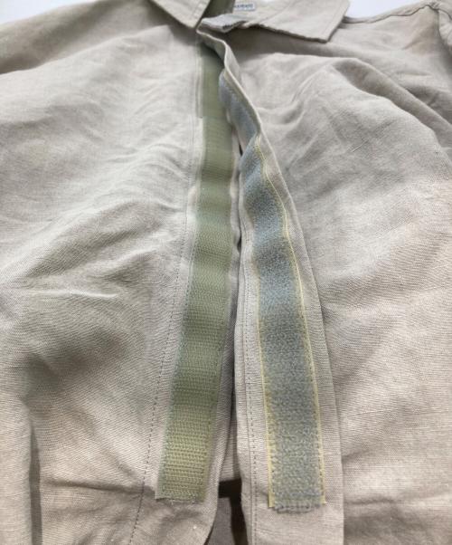 EMPORIO ARMANI（エンポリオ アルマーニ）EMPORIO ARMANI (エンポリオ アルマーニ) リネン混シャツ ベージュ サイズ:Ｌの古着・服飾アイテム