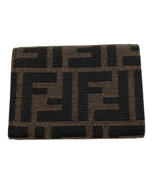 FENDI（フェンディ）FENDI (フェンディ) バゲット マイクロ 三つ折り財布 ブラウンの古着・服飾アイテム