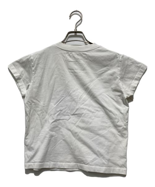 MM6 Maison Margiela（エムエムシックスメゾンマルジェラ）MM6 Maison Margiela (エムエムシックスメゾンマルジェラ) ロゴラベルミニTEE ホワイト サイズ:Sの古着・服飾アイテム