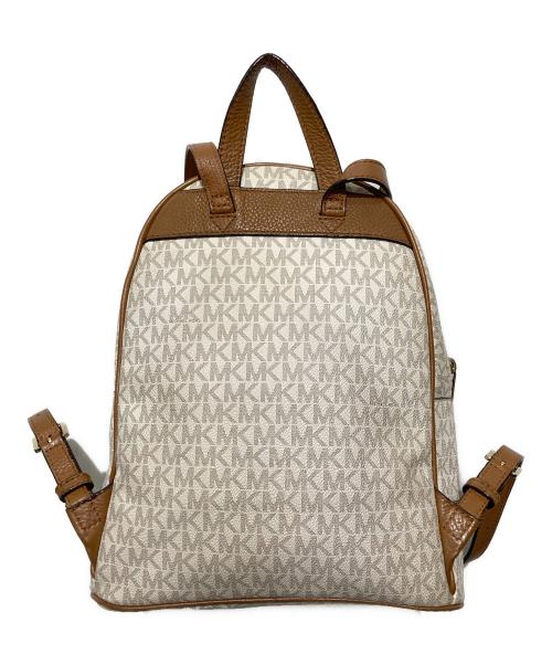 MICHAEL KORS（マイケル・コース）MICHAEL KORS (マイケル・コース) MKモノグラムキルティングリュック ベージュの古着・服飾アイテム