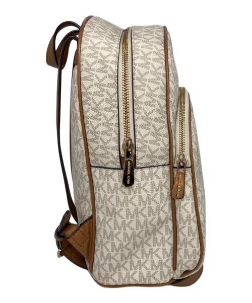 MICHAEL KORS（マイケル・コース）MICHAEL KORS (マイケル・コース) MKモノグラムキルティングリュック ベージュの古着・服飾アイテム