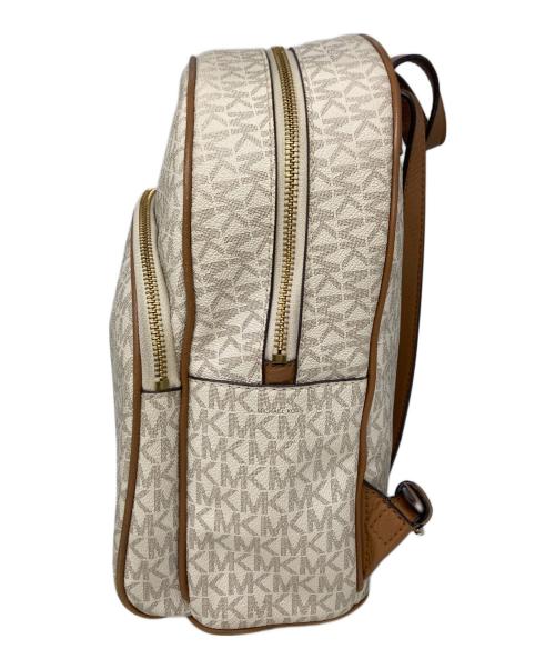 MICHAEL KORS（マイケル・コース）MICHAEL KORS (マイケル・コース) MKモノグラムキルティングリュック ベージュの古着・服飾アイテム
