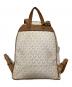 MICHAEL KORS (マイケル・コース) MKモノグラムキルティングリュック ベージュ：9000円