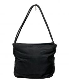 PRADA（プラダ）の古着「サイドロゴプレートナイロントートバッグ」｜ブラック