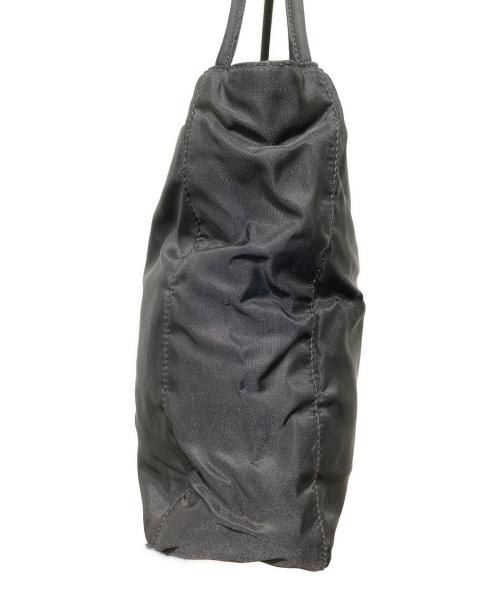 PRADA（プラダ）PRADA (プラダ) サイドロゴプレートナイロントートバッグ ブラックの古着・服飾アイテム