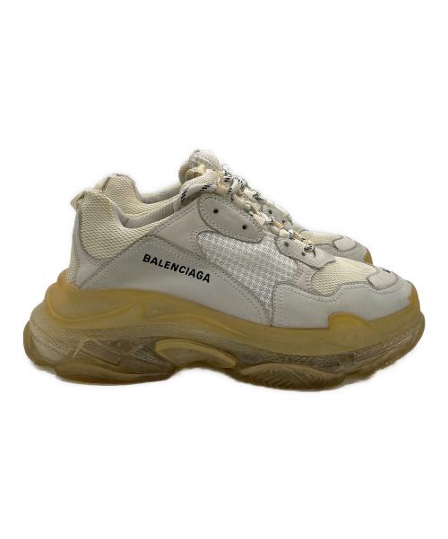 BALENCIAGA（バレンシアガ）BALENCIAGA (バレンシアガ) トリプルSクリアソール グレー×ベージュ サイズ:42の古着・服飾アイテム