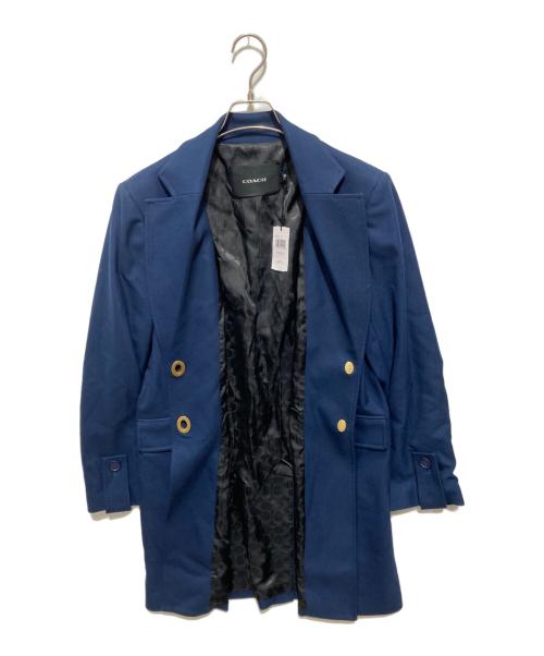 COACH（コーチ）COACH (コーチ) ターンロックデザインコート ブルー サイズ:S 未使用品の古着・服飾アイテム