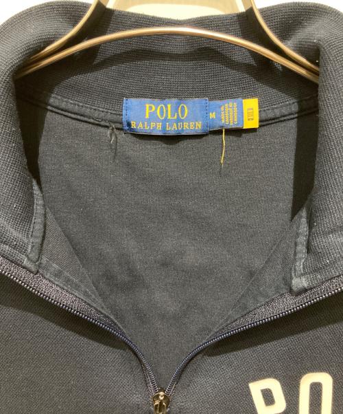 POLO RALPH LAUREN（ポロ・ラルフローレン）POLO RALPH LAUREN (ポロ・ラルフローレン) ハーフジップスウェット ブラック サイズ:Mの古着・服飾アイテム
