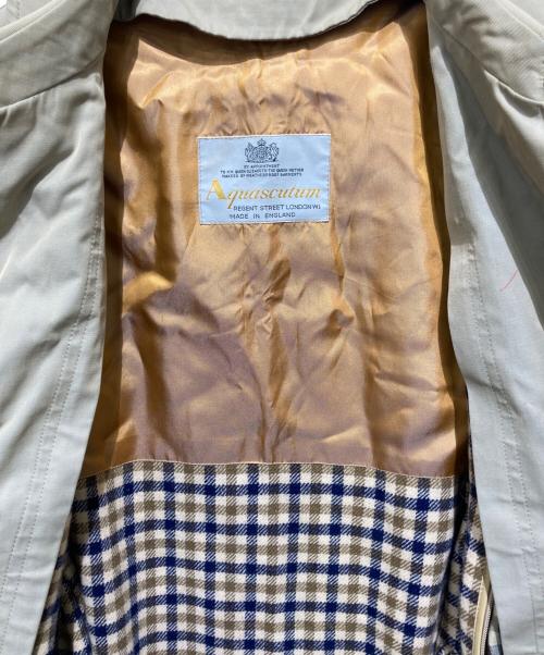 Aquascutum（アクアスキュータム）Aquascutum (アクアスキュータム) ライナー付きステンカラーコート ベージュ サイズ:不明の古着・服飾アイテム