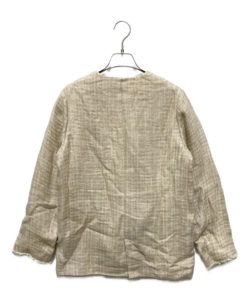 R'IAM（リアム）R'IAM (リアム) アサツィード ジャケット ベージュ サイズ:36の古着・服飾アイテム