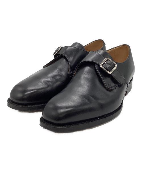 Tricker's（トリッカーズ）Tricker's (トリッカーズ) メイファーモンクストラップシューズ ブラック サイズ:25cmの古着・服飾アイテム
