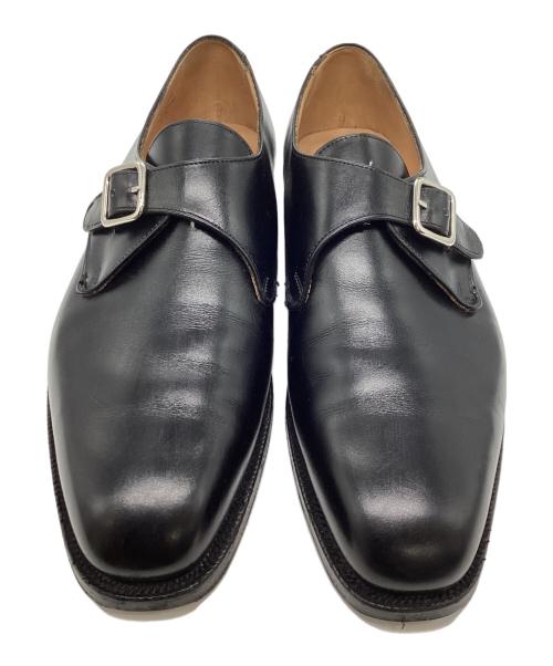 Tricker's（トリッカーズ）Tricker's (トリッカーズ) メイファーモンクストラップシューズ ブラック サイズ:25cmの古着・服飾アイテム