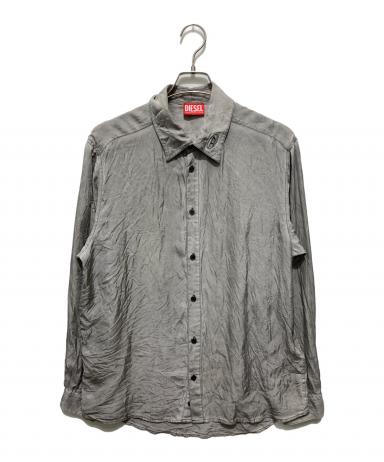 中古・古着通販】DIESEL (ディーゼル) S-LEONシワ加工サテンシャツ
