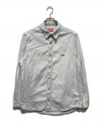 DIESELディーゼル）の古着「Dロゴ刺繍デニムシャツ-D-SIMPLY」｜インディゴ