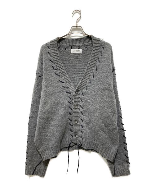 DISCOVERED（ディスカバード）DISCOVERED (ディスカバード) レースアップカーディガン グレー サイズ:1の古着・服飾アイテム