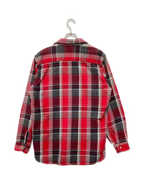 FIVE BROTHER（ファイブブラザー）FIVE BROTHER (ファイブブラザー) チェックネルシャツ レッド サイズ:Ｌの古着・服飾アイテム