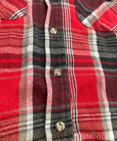 FIVE BROTHER（ファイブブラザー）FIVE BROTHER (ファイブブラザー) チェックネルシャツ レッド サイズ:Ｌの古着・服飾アイテム