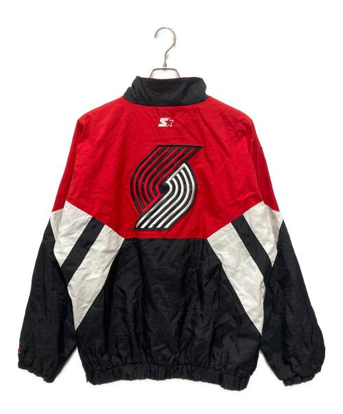 STARTER（スターター）STARTER (スターター) ナイロンアノラックジャケット レッド サイズ:Lの古着・服飾アイテム