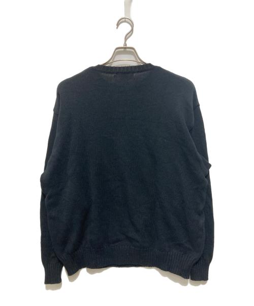 Hysteric Glamour（ヒステリックグラマー）Hysteric Glamour (ヒステリックグラマー) ベアデザインコットンナイロンニット ブラック サイズ:Lの古着・服飾アイテム