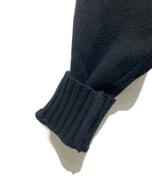 Hysteric Glamour（ヒステリックグラマー）Hysteric Glamour (ヒステリックグラマー) ベアデザインコットンナイロンニット ブラック サイズ:Lの古着・服飾アイテム