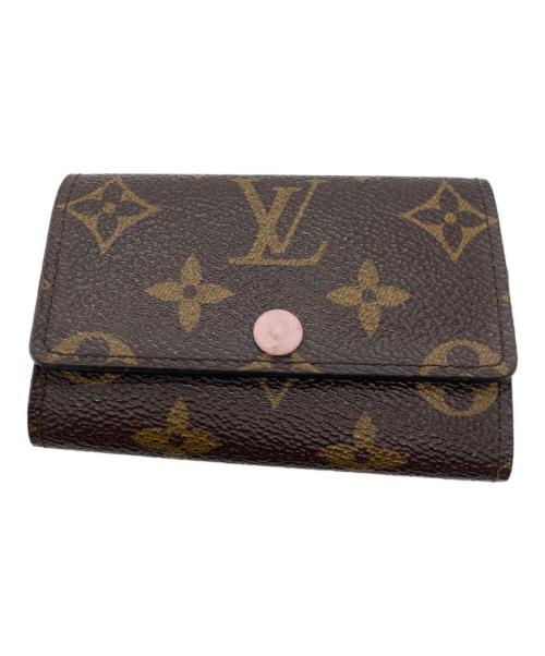 LOUIS VUITTON（ルイ ヴィトン）LOUIS VUITTON (ルイ ヴィトン) ミュルティクレ6 キーケース ブラウン×ピンクの古着・服飾アイテム
