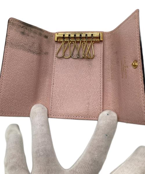 LOUIS VUITTON（ルイ ヴィトン）LOUIS VUITTON (ルイ ヴィトン) ミュルティクレ6 キーケース ブラウン×ピンクの古着・服飾アイテム