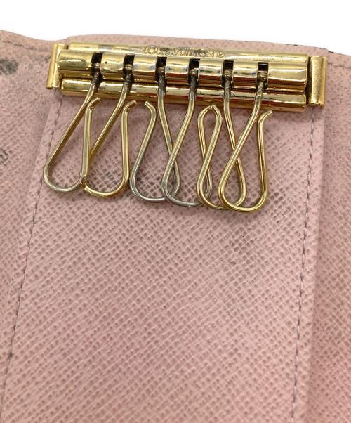 LOUIS VUITTON（ルイ ヴィトン）LOUIS VUITTON (ルイ ヴィトン) ミュルティクレ6 キーケース ブラウン×ピンクの古着・服飾アイテム
