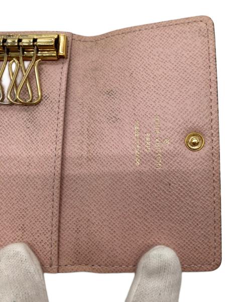 LOUIS VUITTON（ルイ ヴィトン）LOUIS VUITTON (ルイ ヴィトン) ミュルティクレ6 キーケース ブラウン×ピンクの古着・服飾アイテム