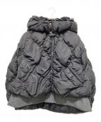 ）の古着「シアリングレイヤードダウンコート」｜ブラック