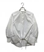 UN3D.アンスリード）の古着「パディングヘムデザインシャツ長袖シャツ」｜ホワイト