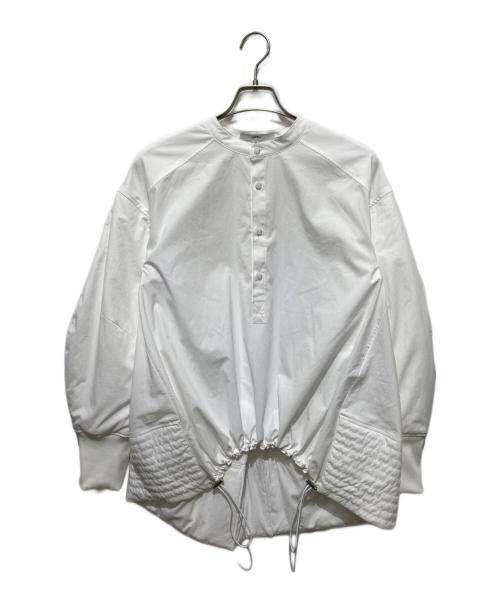 UN3D.（アンスリード）UN3D. (アンスリード) パディングヘムデザインシャツ長袖シャツ ホワイト サイズ:36の古着・服飾アイテム